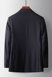 Navy Peak Lapel 2 Pieces Men's Formal Suits