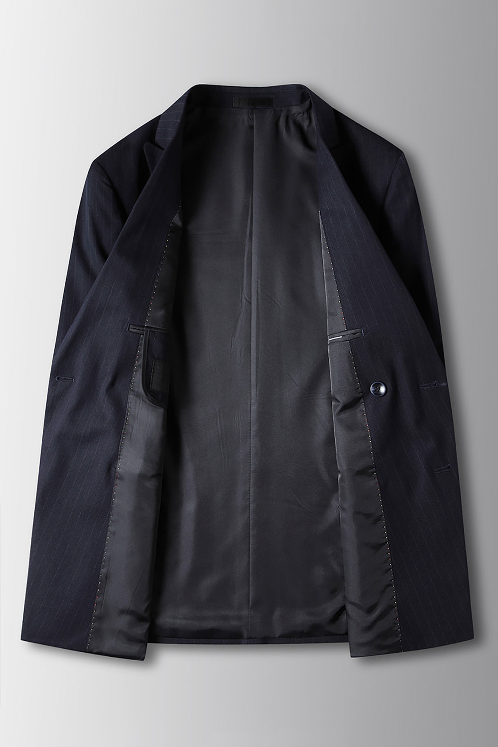 Navy Peak Lapel 2 Pieces Men's Formal Suits