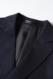 Navy Peak Lapel 2 Pieces Men's Formal Suits