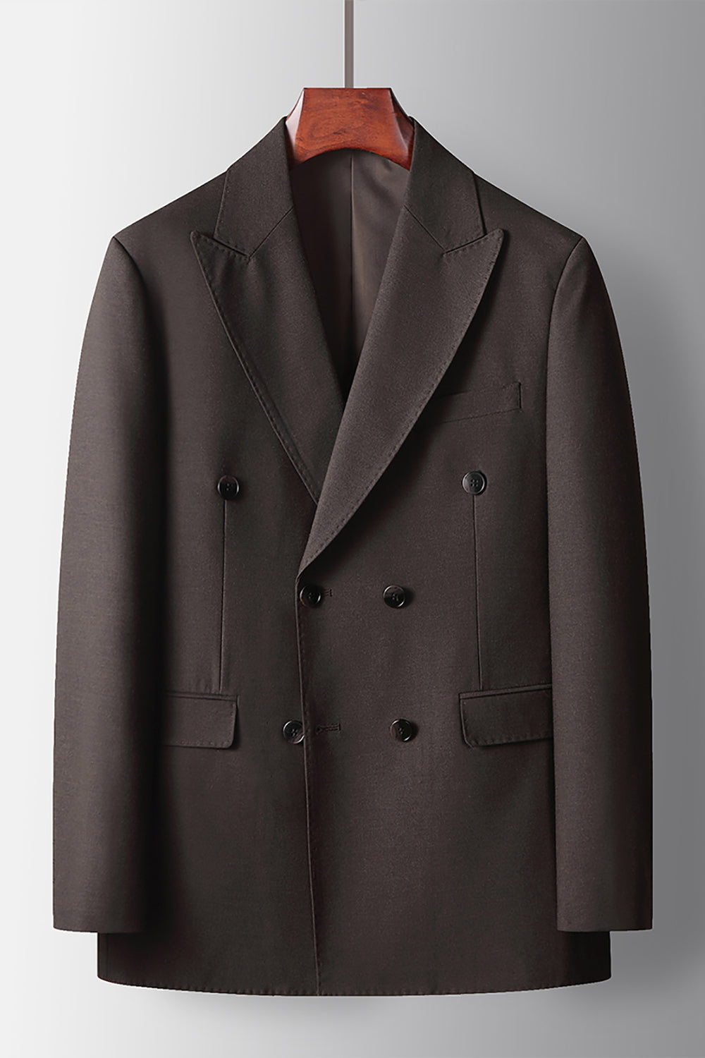 Coffee Peak Lapel 2 Pieces Men's Formal Suits