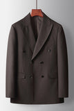 Coffee Peak Lapel 2 Pieces Men's Formal Suits