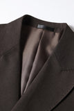 Coffee Peak Lapel 2 Pieces Men's Formal Suits