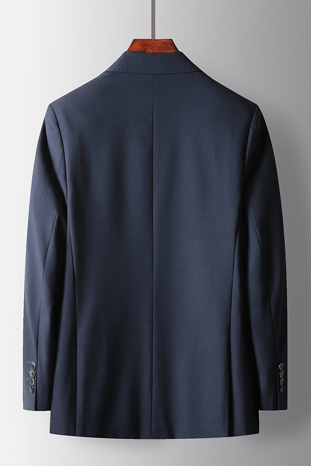 Men's Navy Peak Lapel 2 Pieces Formal Suits