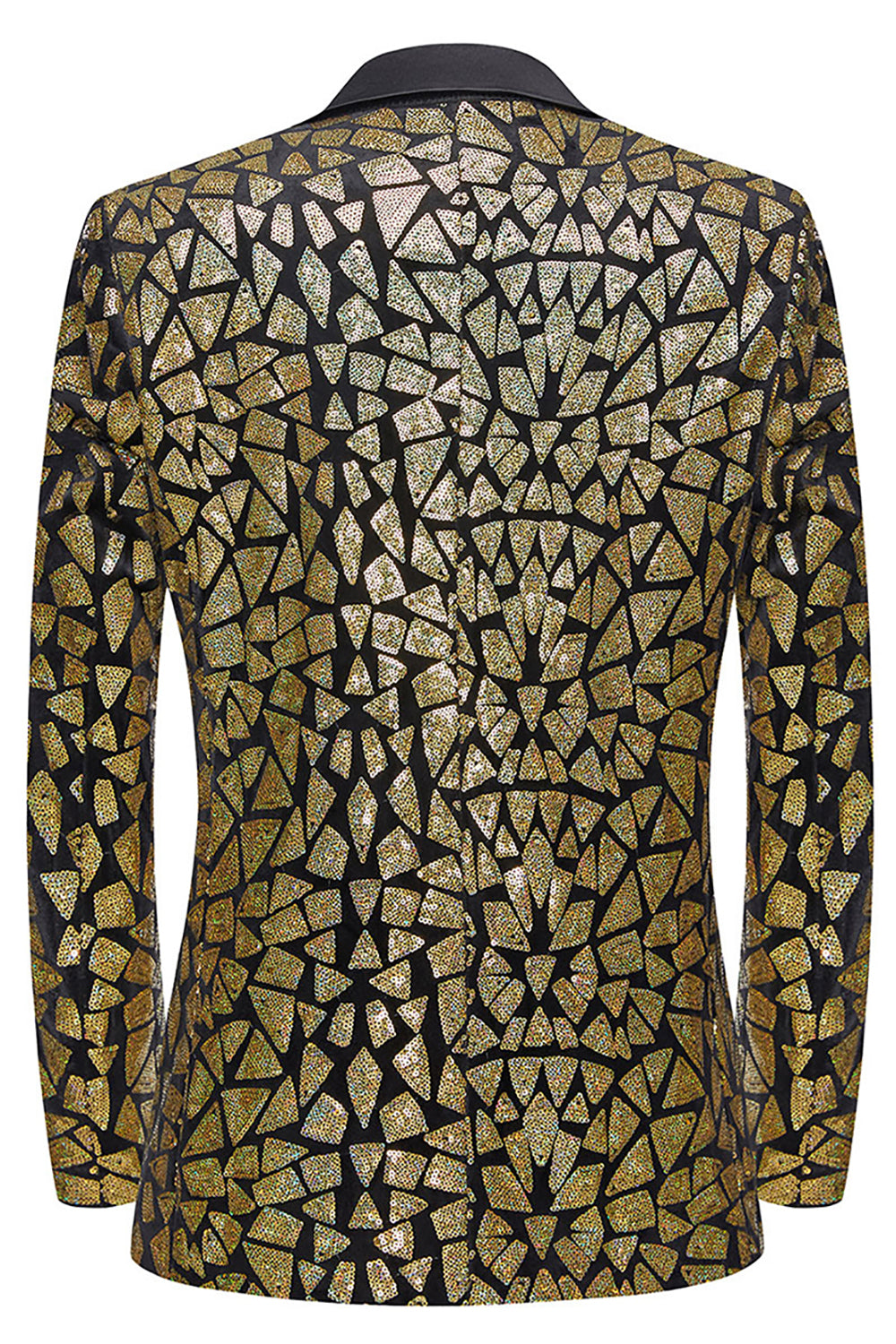 Sparkly White Floral 2 Pieces Notched Lapel Prom Suits