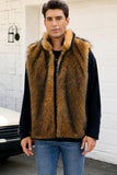 Light Grey Faux Fur Winter Men's Vest