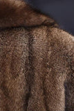 Camel Notched Lapel Thick Faux Fur Long Men's Coat