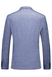 Blue Notched Lapel 3 Pieces Men's Formal Suits