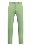 Light Green Notched Lapel 3 Pieces Men's Formal Suits