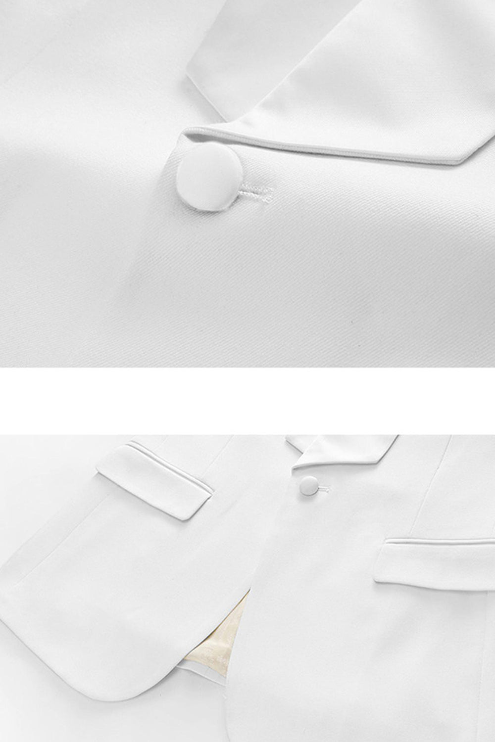 White 3 Pieces Shawl Lapel Men's Wedding Suits