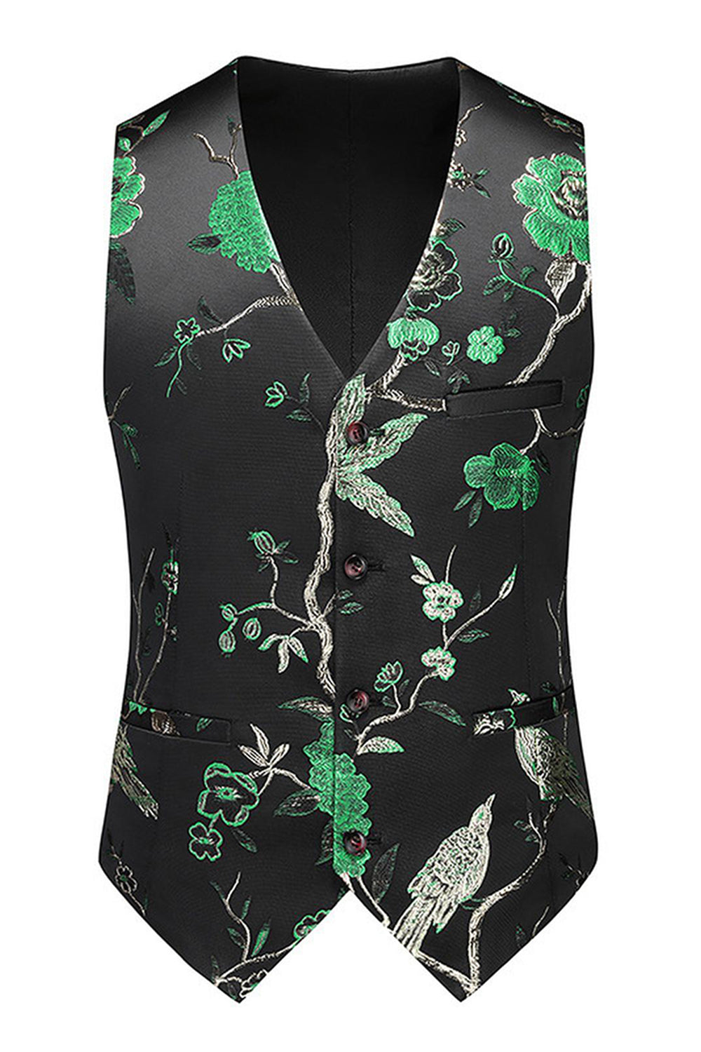 Purple Shawl Lapel Jacquard 3 Piece Men's Prom Suits