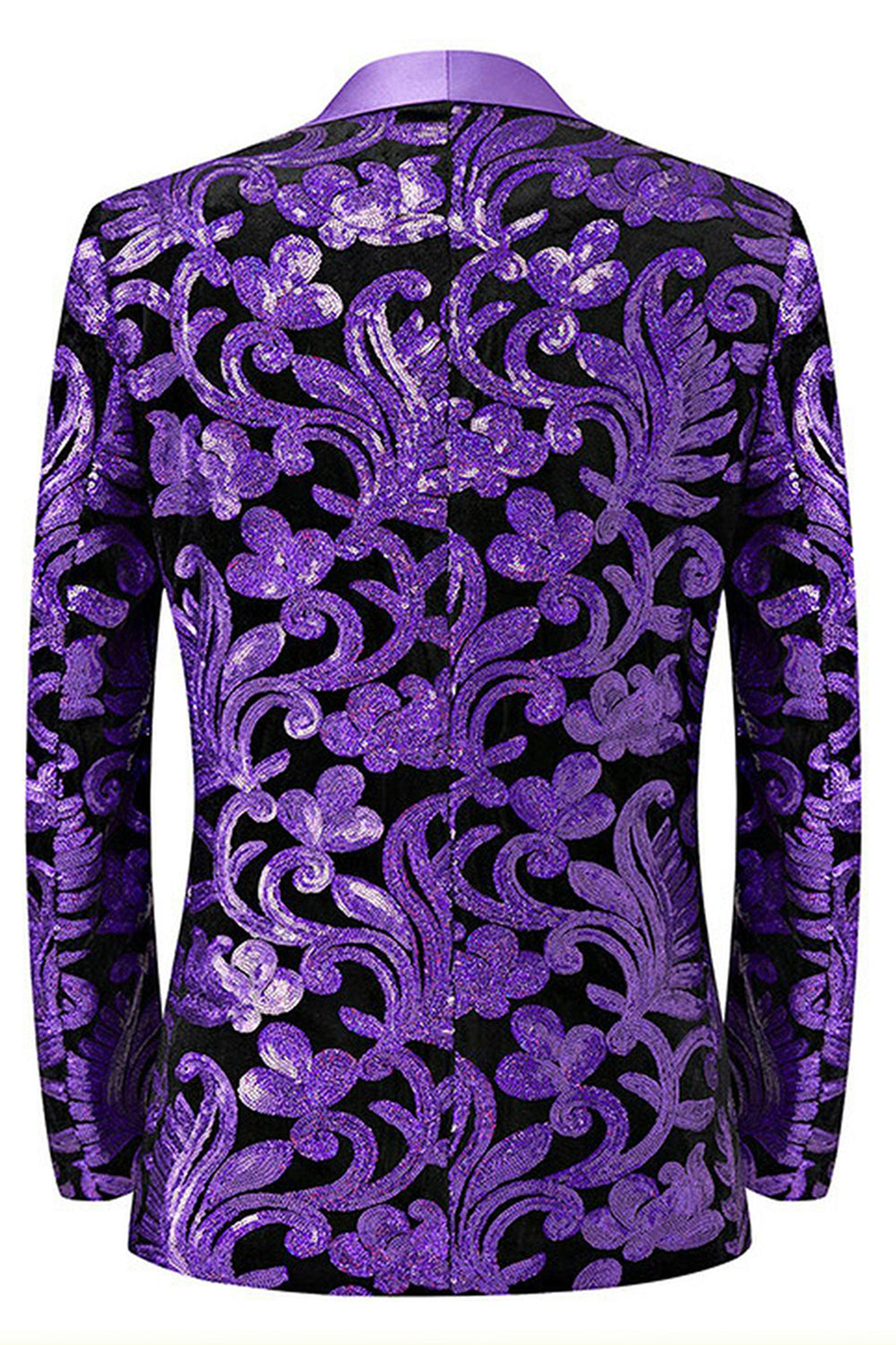 Green 2 Piece Jacquard Shawl Lapel Men's Prom Suits