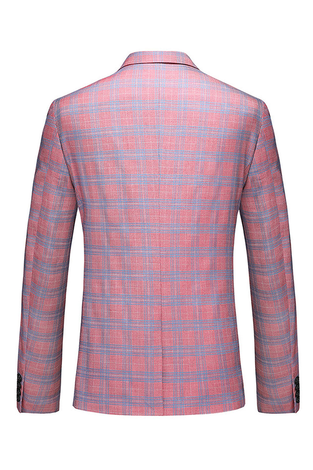 Pink Striped 2 Pieces Peaked lapel Men's Prom Suits