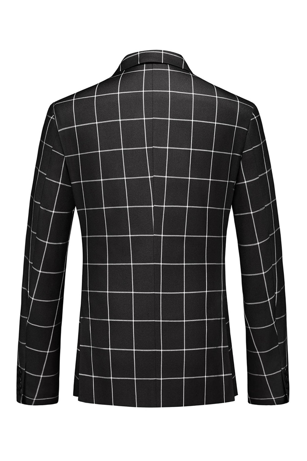 Black Striped 2 Pieces Peaked lapel Men's Prom Suits