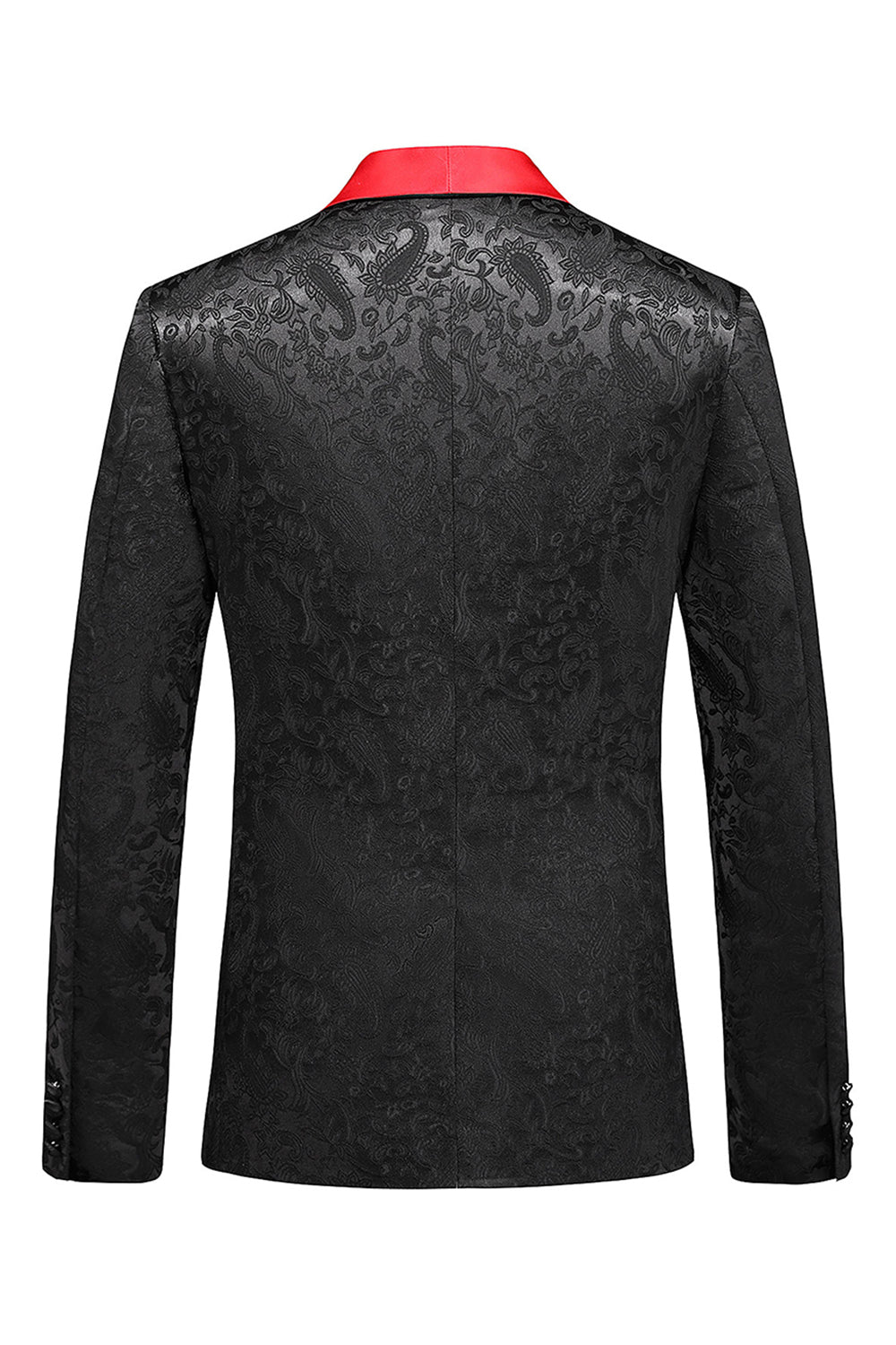 Black Shawl Lapel One Button 2-piece Men Prom Suits