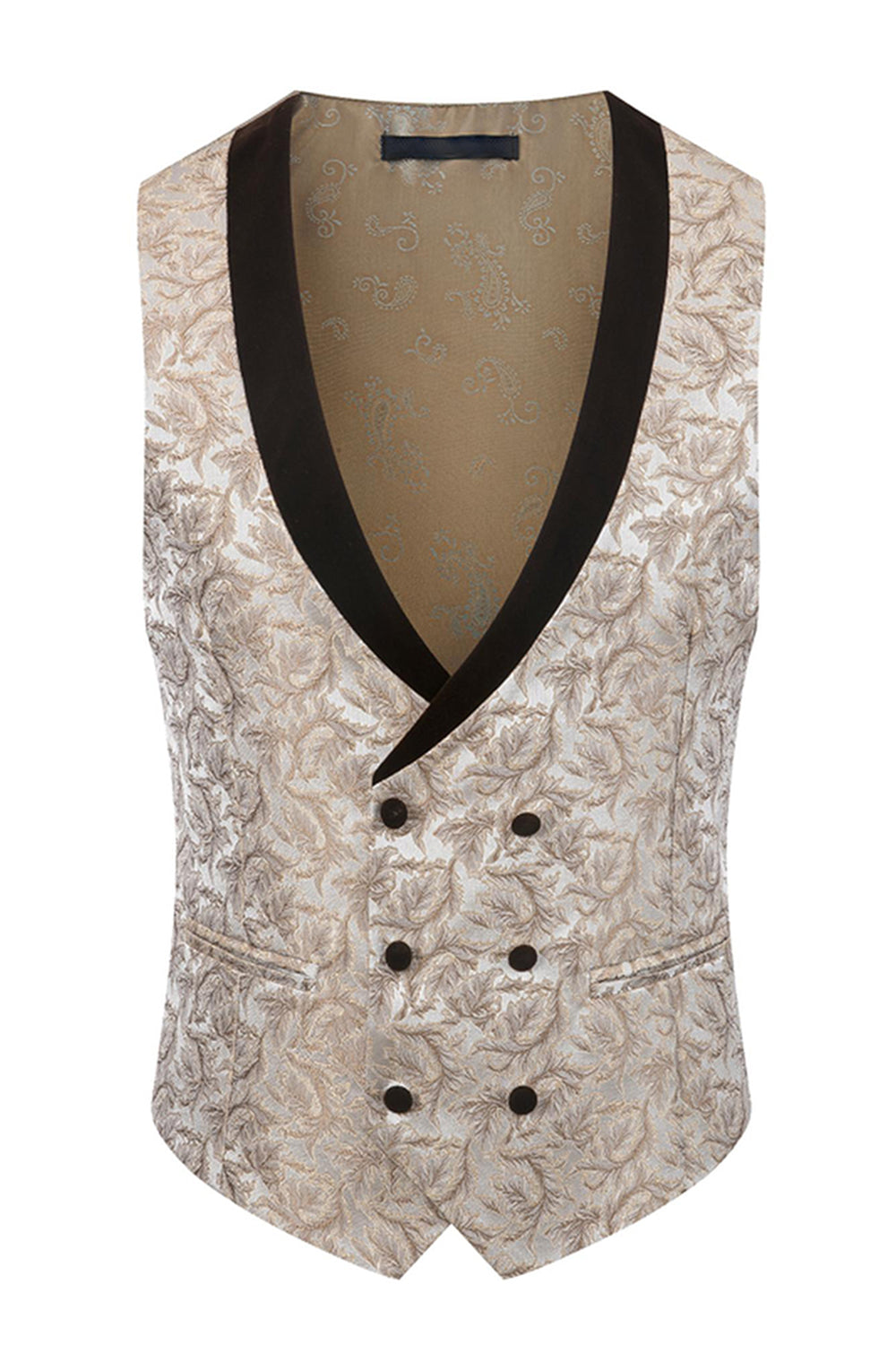 Black Shawl Lapel One Button 3-Piece Men Suits