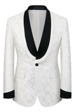 Black Shawl Lapel One Button 3-Piece Men Suits