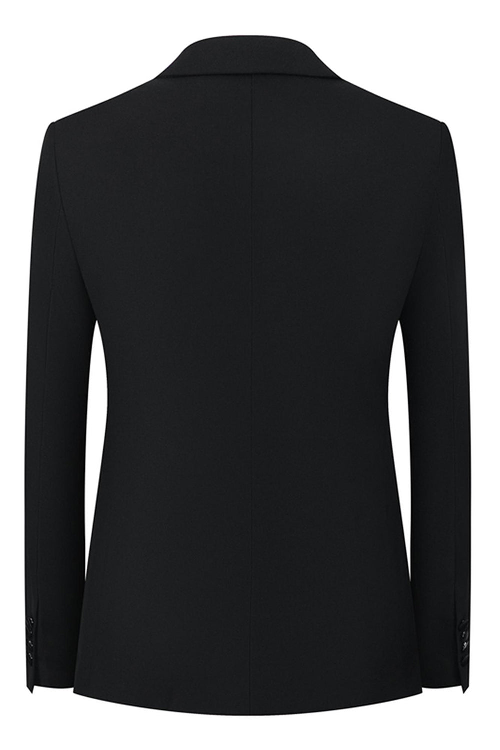 Black Peak Lapel Beaded 3-Piece Men Suits