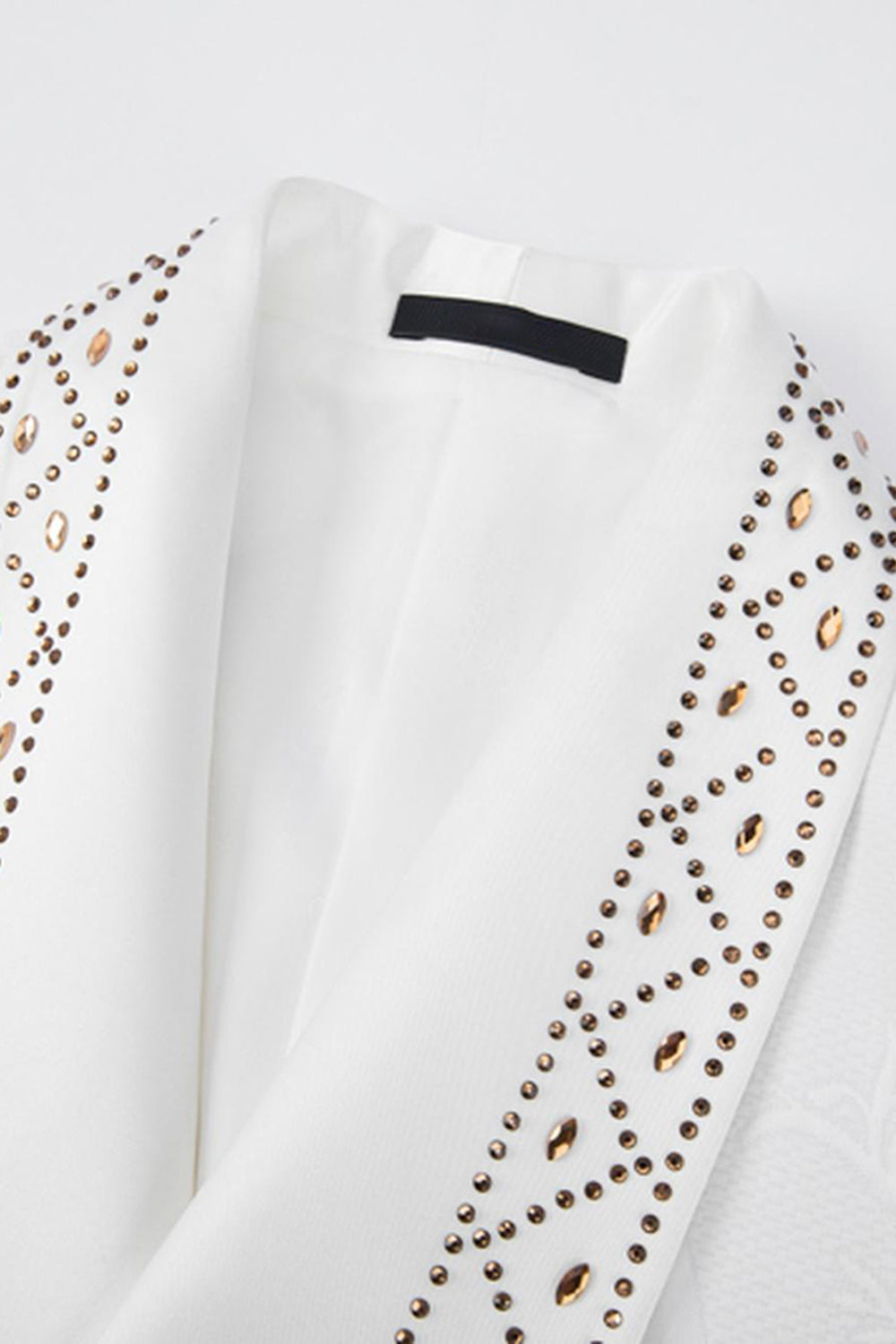 White Shawl Lapel 2-piece Men Suits with Beading