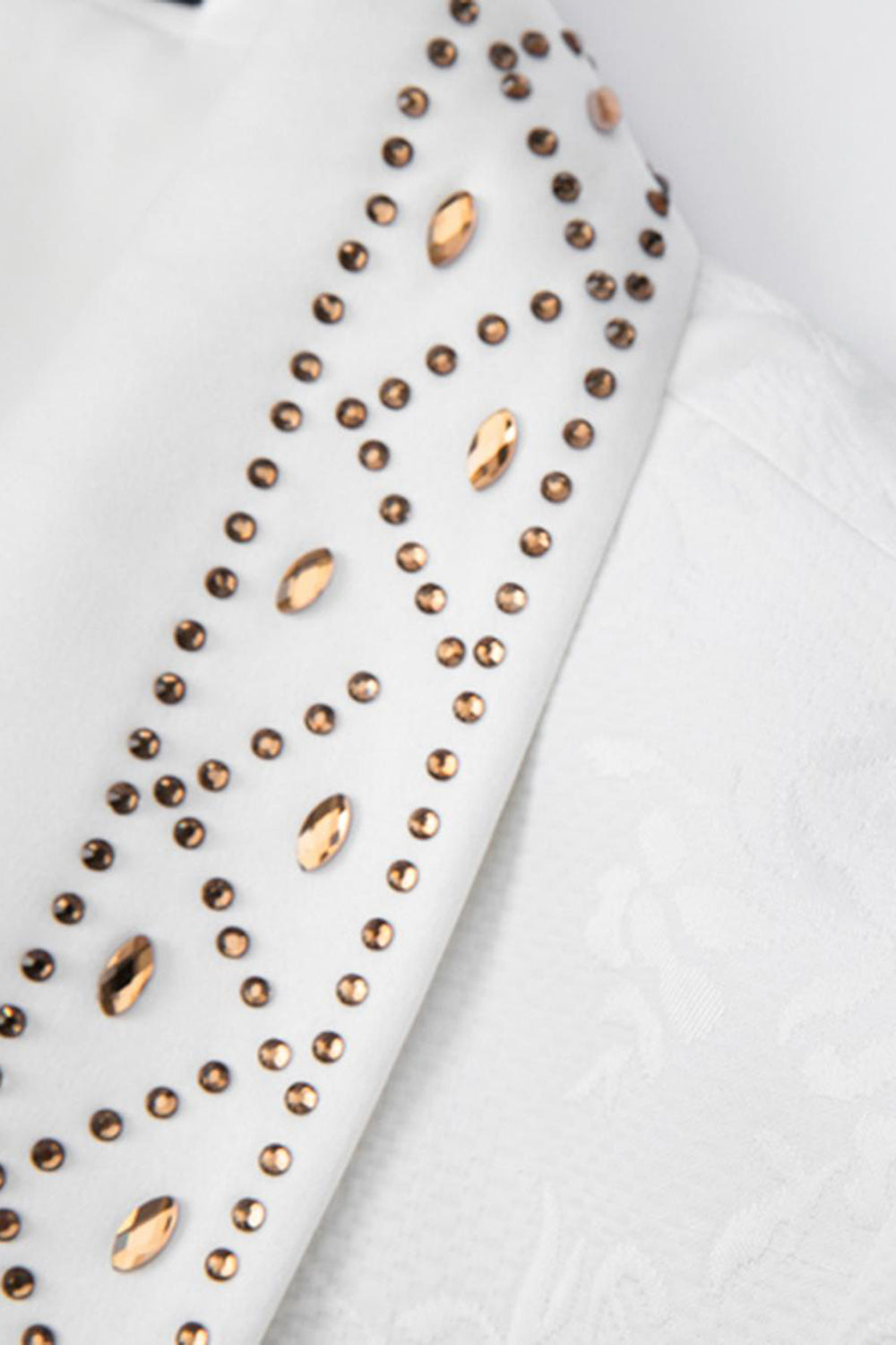 White Shawl Lapel 2-piece Men Suits with Beading