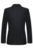 2 Piece Peak Lapel Double Breasted Black Men's Party Suits