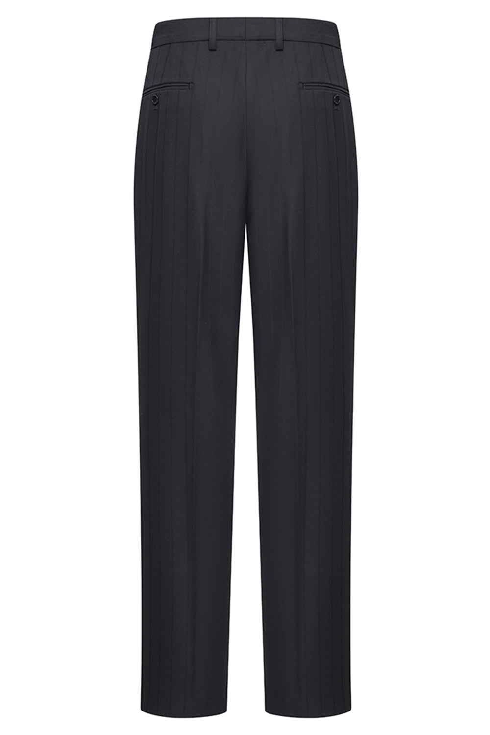 2 Piece Peak Lapel Double Breasted Black Men's Party Suits