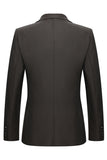 3 Piece Notched Lapel One Button Coffee Men's Suits