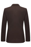 Coffee Double Breasted Peak Lapel 2 Piece Men's Suits