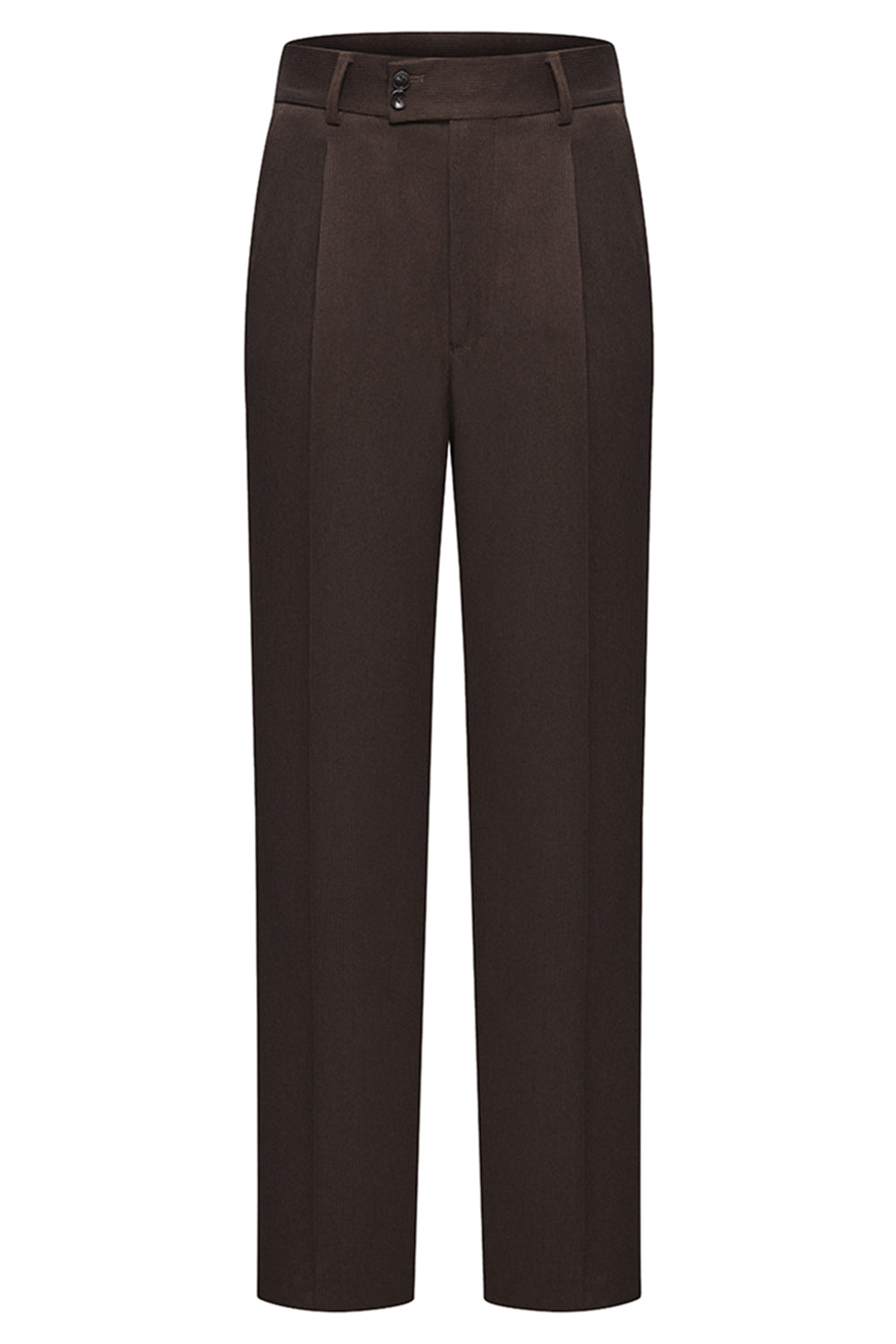 Coffee Double Breasted Peak Lapel 2 Piece Men's Suits