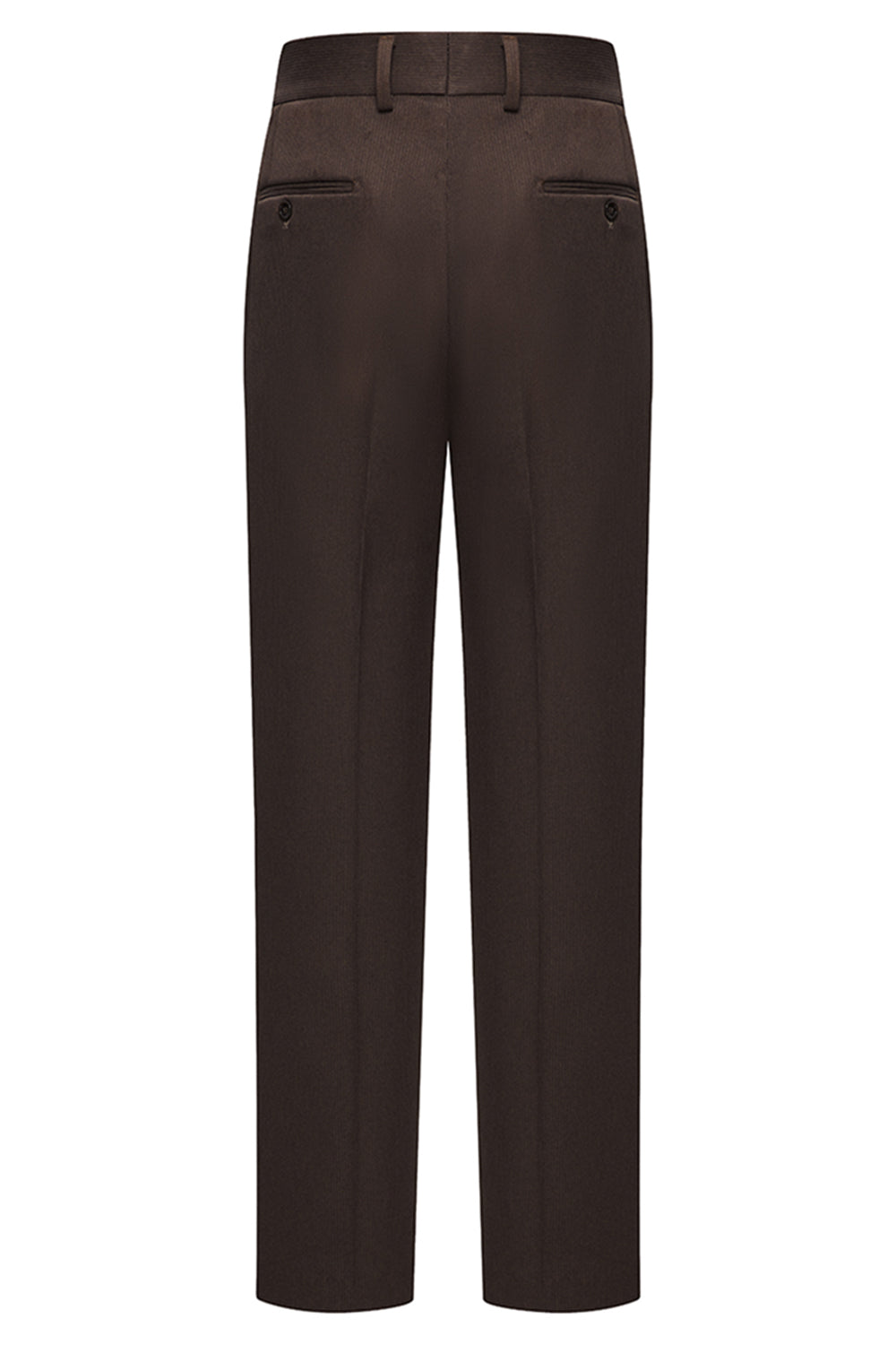 Coffee Double Breasted Peak Lapel 2 Piece Men's Suits