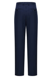 3 Piece Single Breasted Slim Fit Peak Lapel Men's Navy Suits