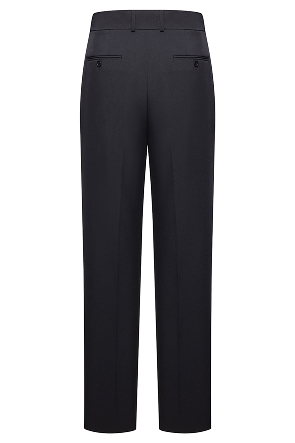 Slim Fit Peak Lapel 2 Piece Men's Black Suits