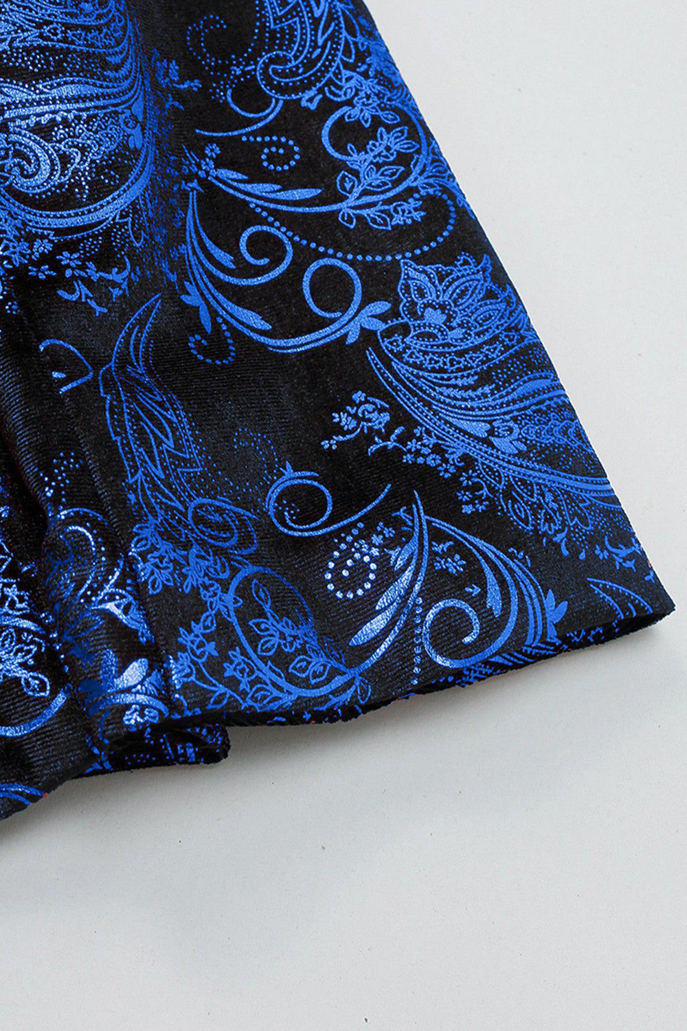 Green Shawl Lapel One Button Jacquard Men's Prom Blazer