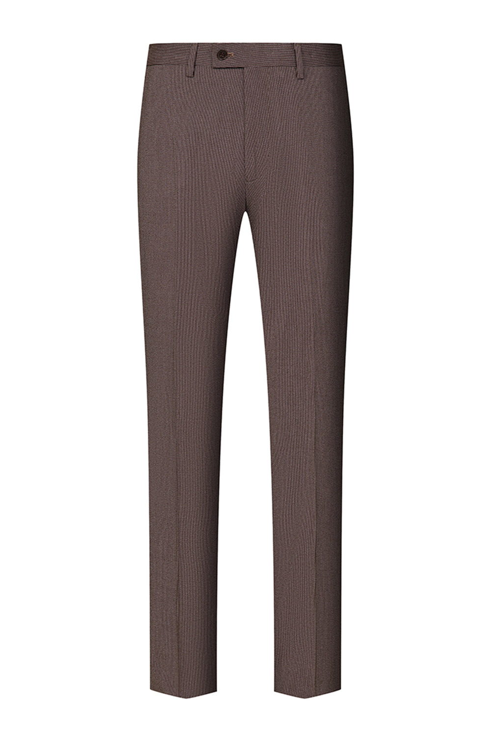 Taupe 3 Piece Slim Fit Notched Lapel One Button Men's Formal Suits