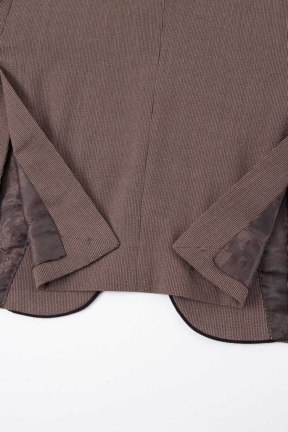 Taupe 3 Piece Slim Fit Notched Lapel One Button Men's Formal Suits
