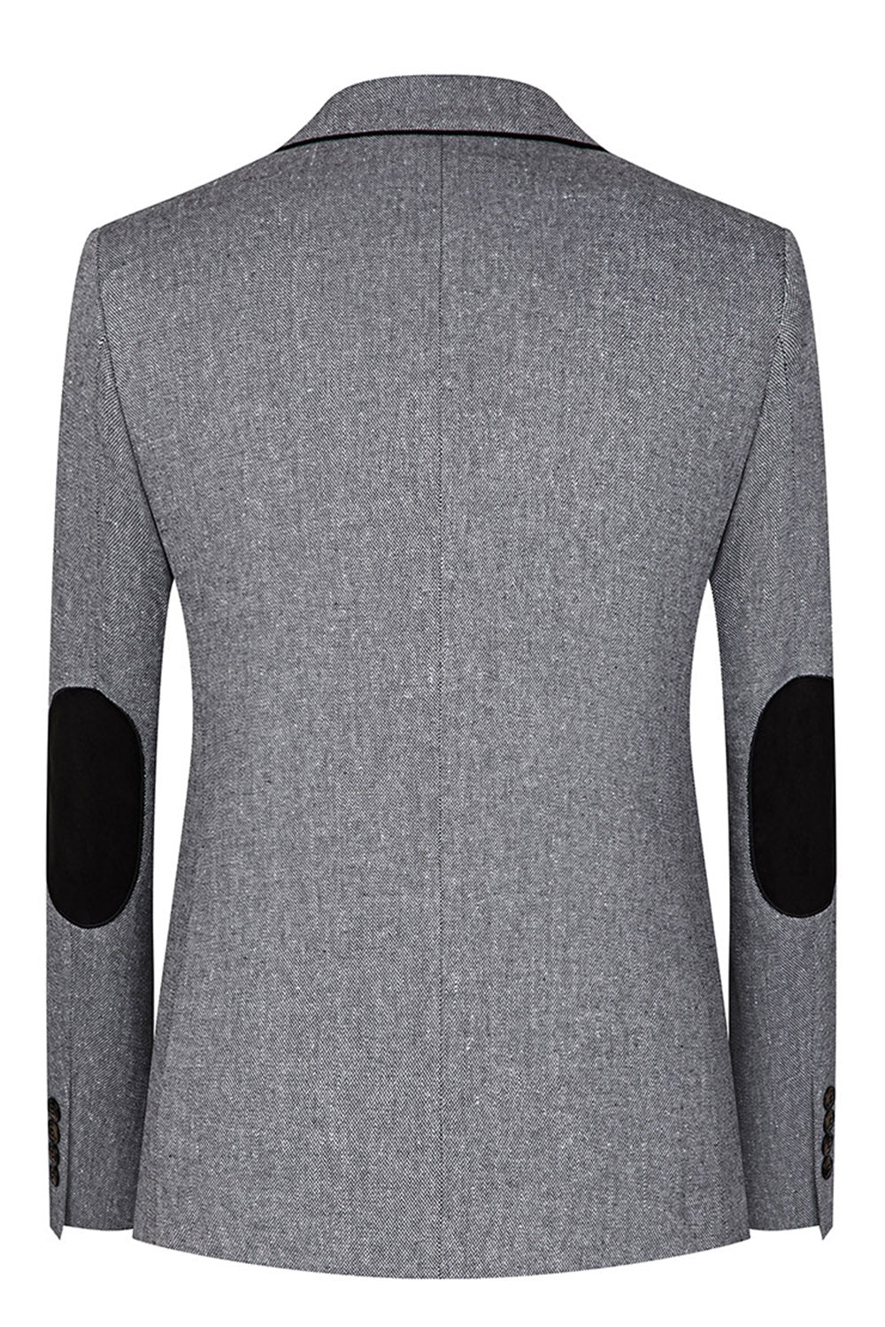 3 Piece Slim Fit Notched Lapel Men's Grey Suits