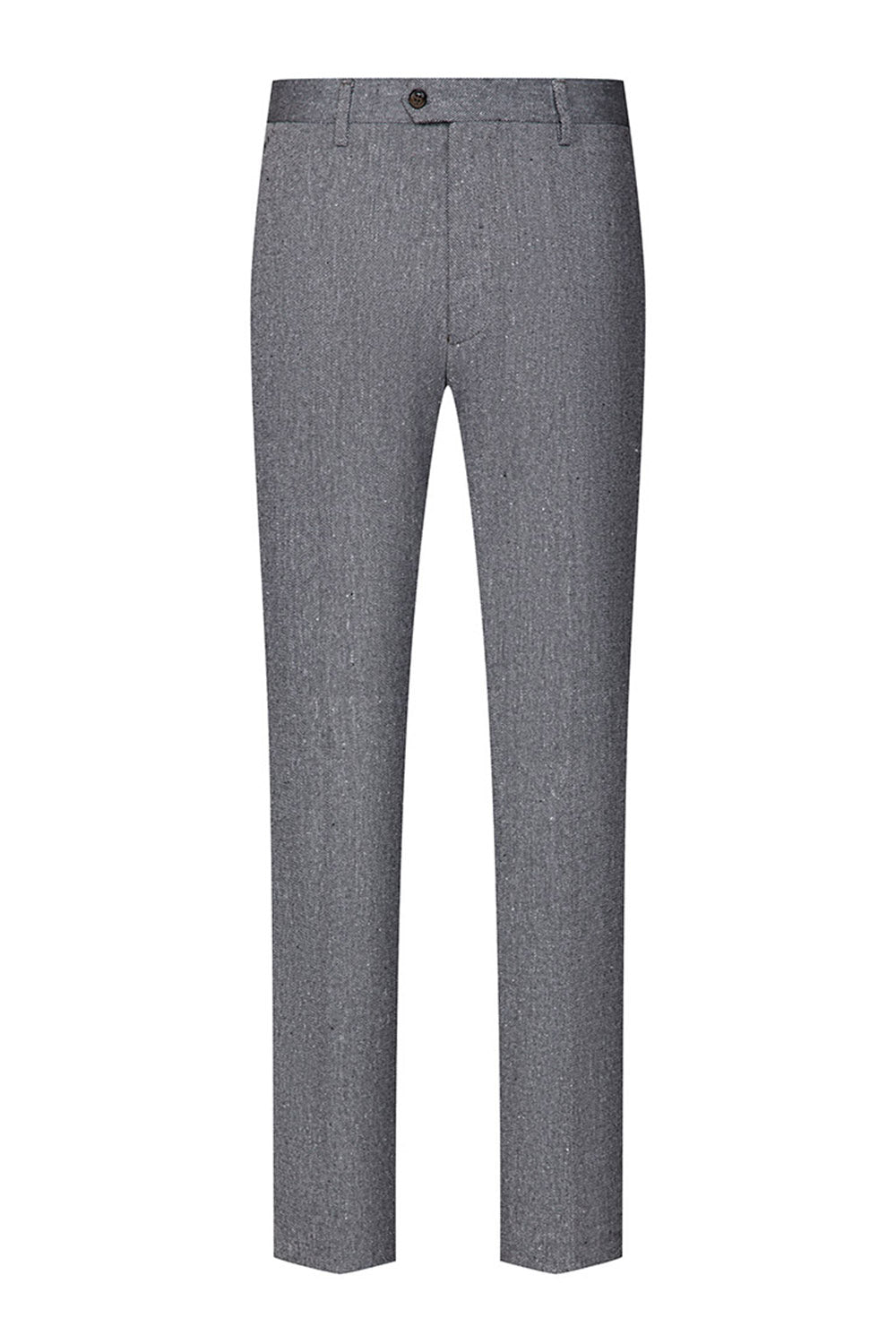 3 Piece Slim Fit Notched Lapel Men's Grey Suits