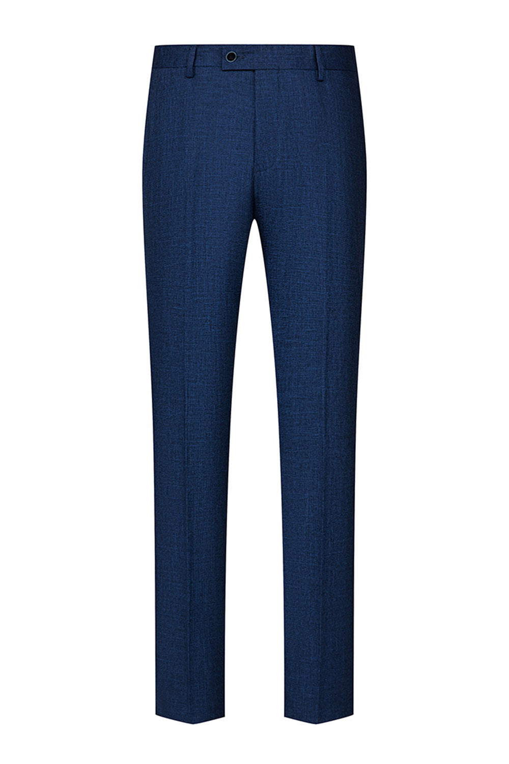 Peacock Blue Peak Lapel One Button 3 Piece Men's Suits