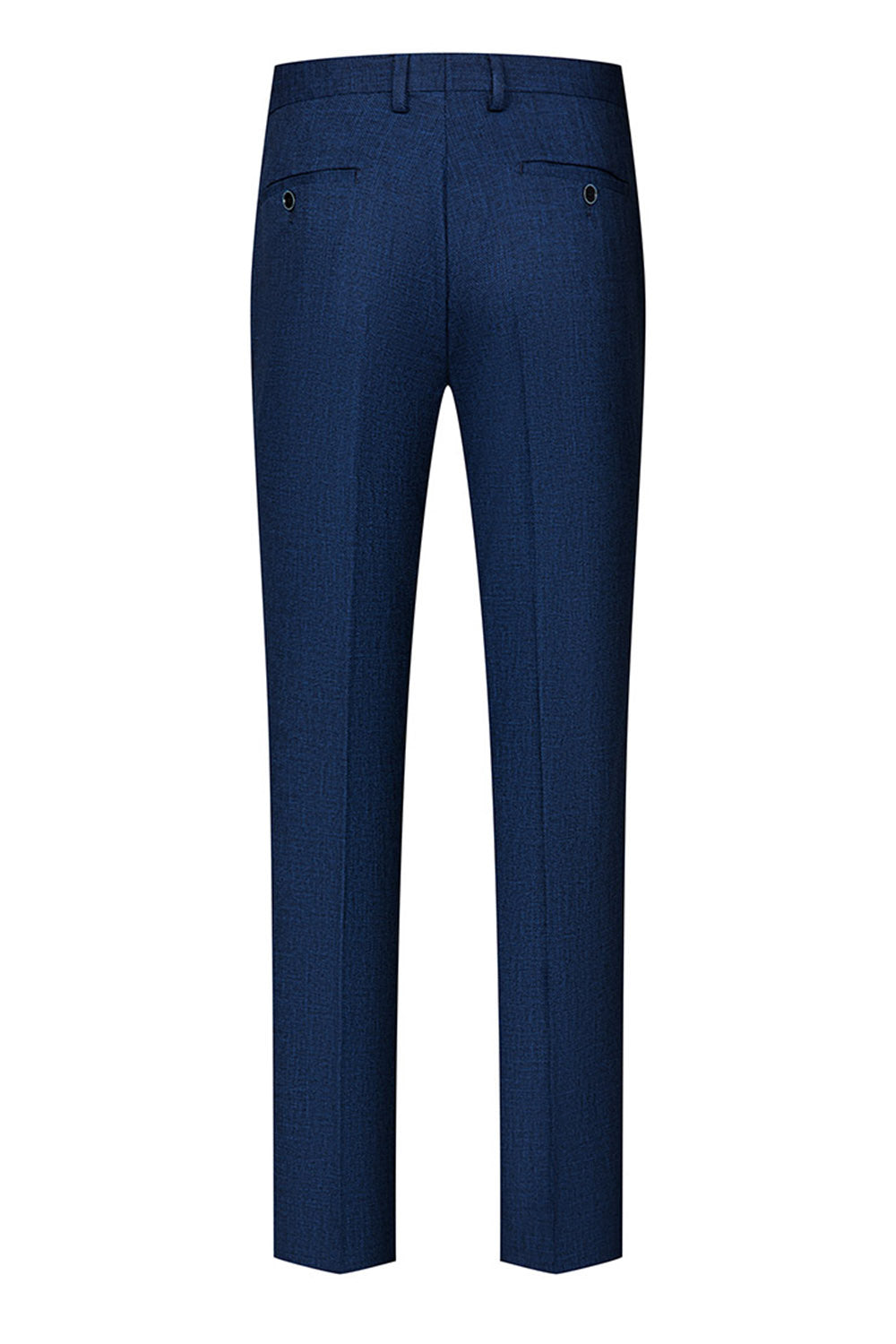 Peacock Blue Peak Lapel One Button 3 Piece Men's Suits