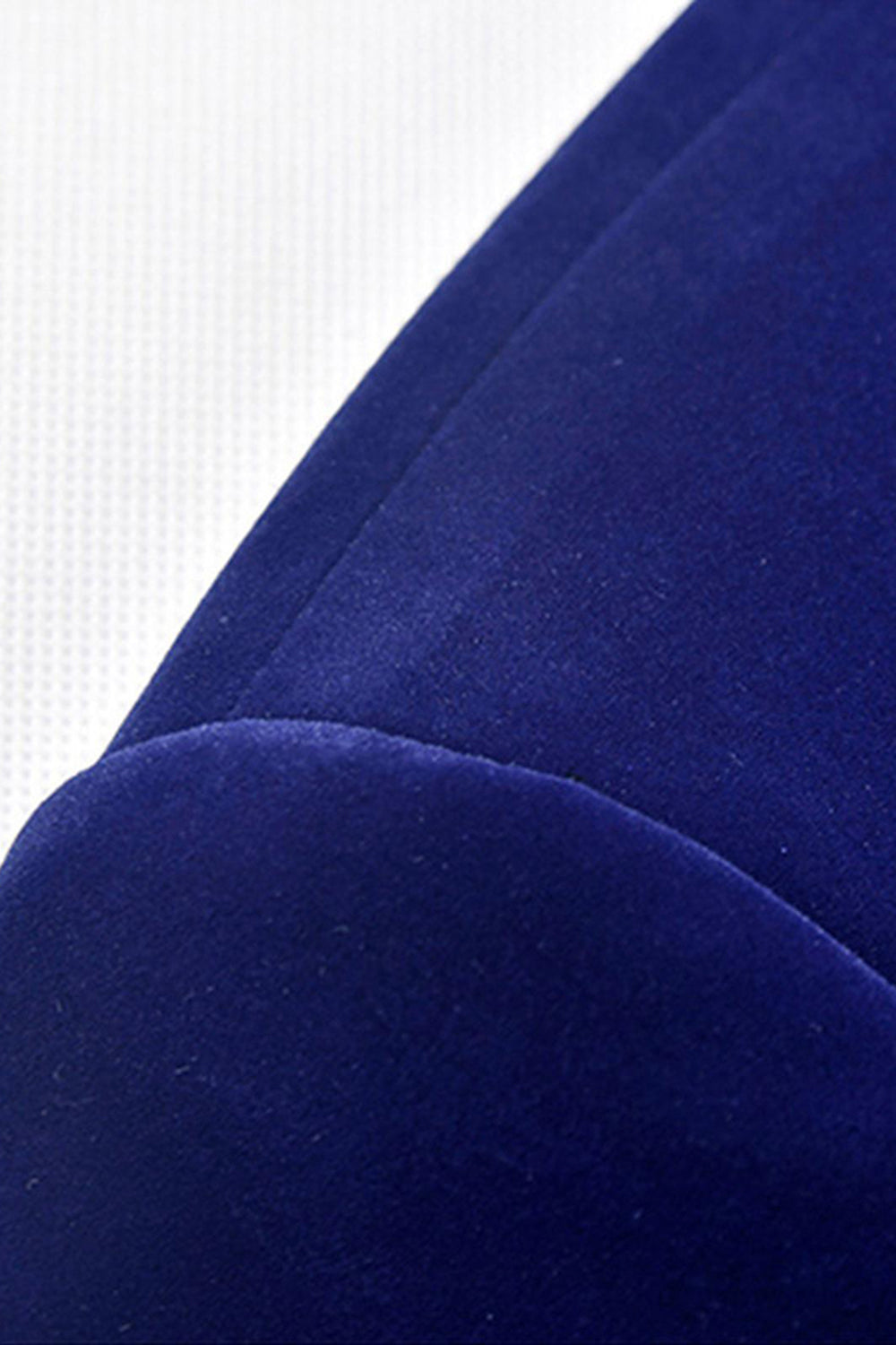 Men's Blue Shawl Lapel One Button Prom Blazer