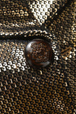 Golden Metallic Shawl Lapel Men's Prom Blazer
