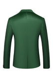 Green Peak Lapel Singel Breasted Men's Prom Blazer
