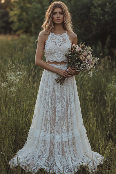 boho wedding dresses under 200 Sweetheart Neck Lace Beach Ivory Rustic Boho Wedding Dresses,MW267   Musebridals
