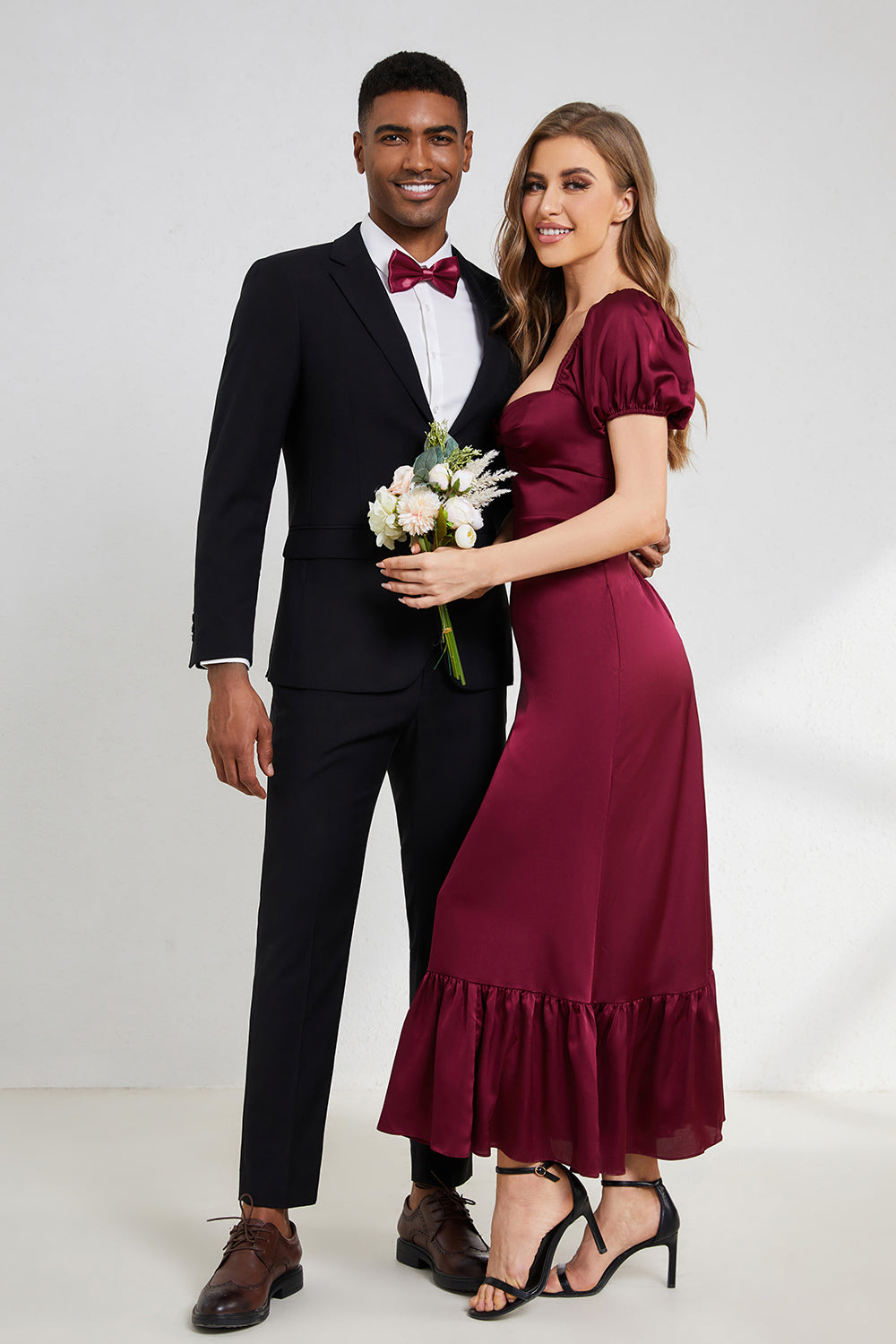 Black Notched Lapel Men Homecoming Suits