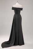 Champagne Sheath One Shoulder Pleated Long Formal Dress with Side Streamer