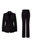 Fuchsia 2-Piece One Button Notched Lapel Women Suits