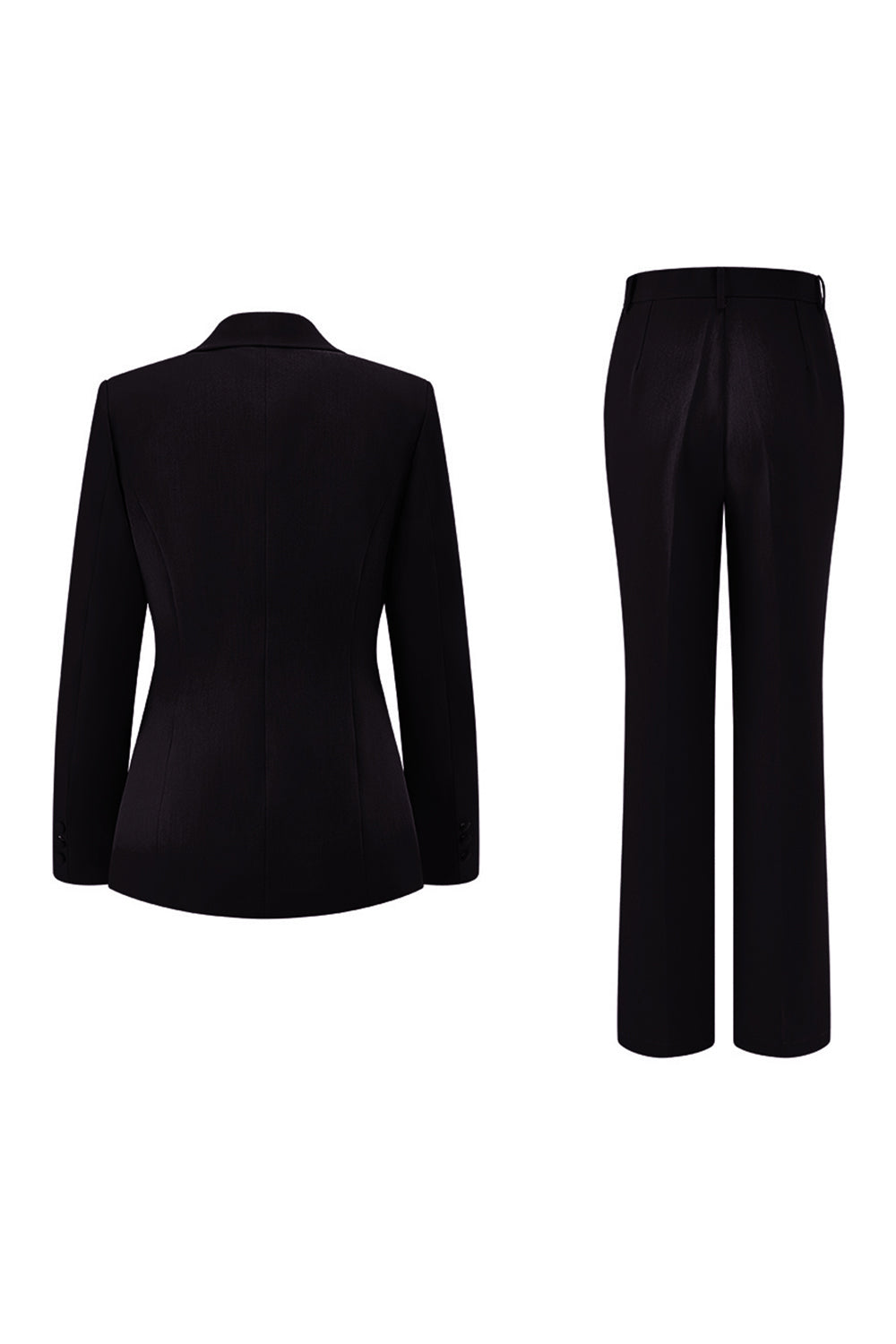 Fuchsia 2-Piece One Button Notched Lapel Women Suits