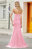 Dark Green Mermaid Off The Shoulder Prom Dress with Ruffles