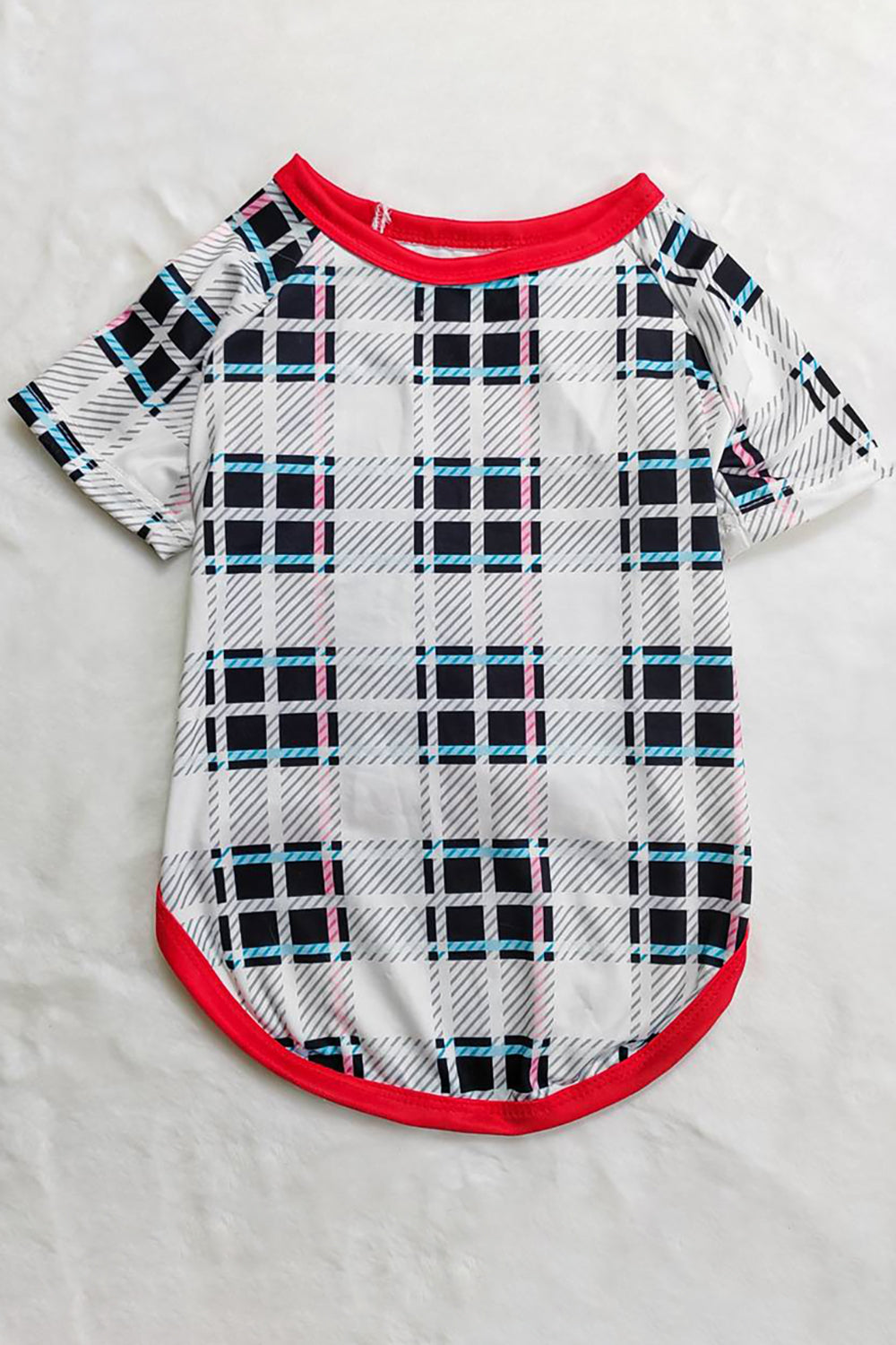 Black and White Plaid Christmas Deer Family Pajamas Set