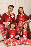 Red Snowman Christmas Family Matching Pajamas Set