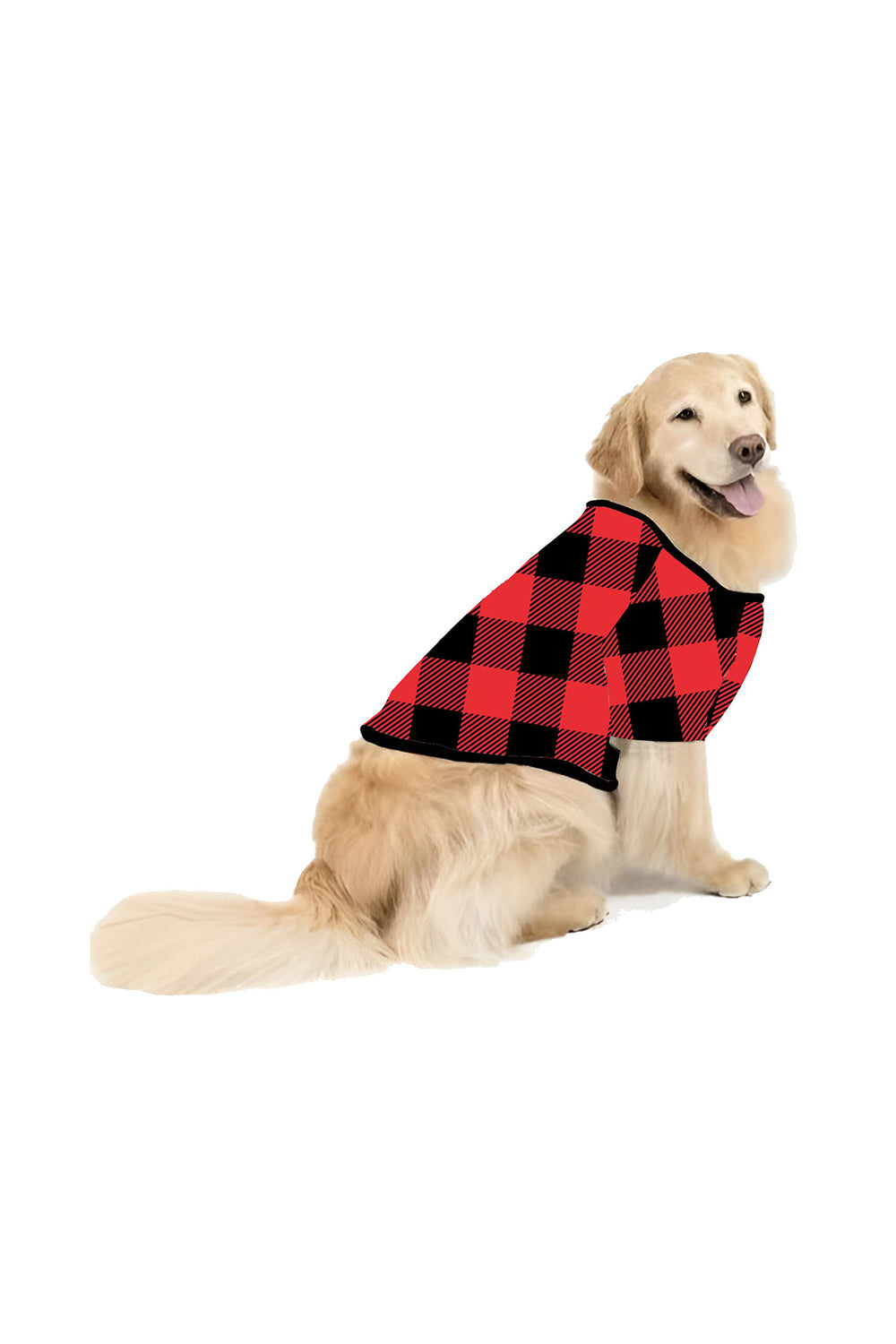 Black and Red Plaid Deer Printed Christmas Family Pajamas Set